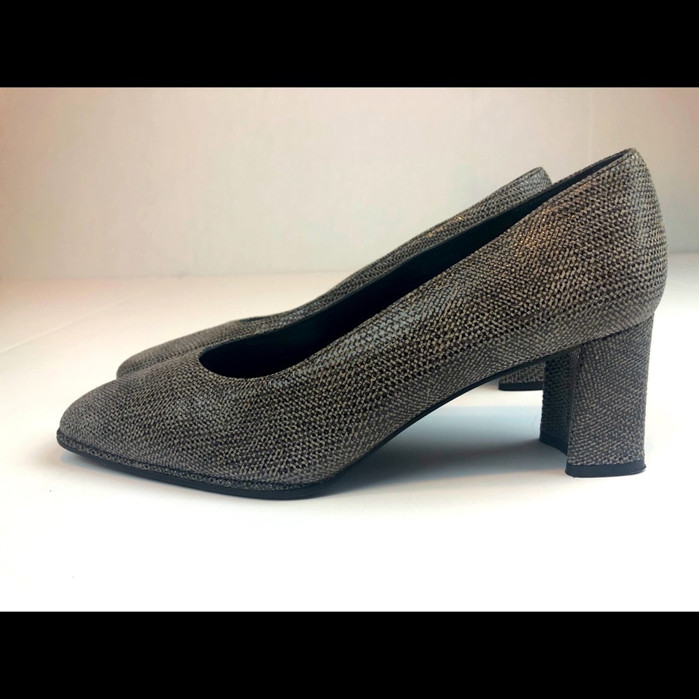 Stuart Weitzman Snakeskin Print Block Heel… - image 6